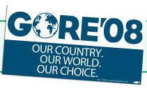 Free Re Elect Al Gore Bumper Sticker. goresticker.jpg