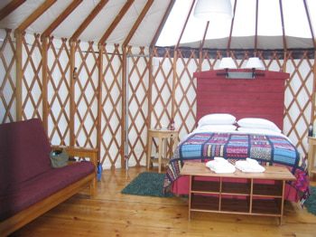 Travelogue With Photos Our Yurting Trip To Treebones Resort In Big Sur. yurt-interior-1.jpg