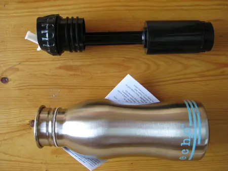 ecousable2 Review & Giveaway: EcoUsable Stainless Filtered Water Bottle.