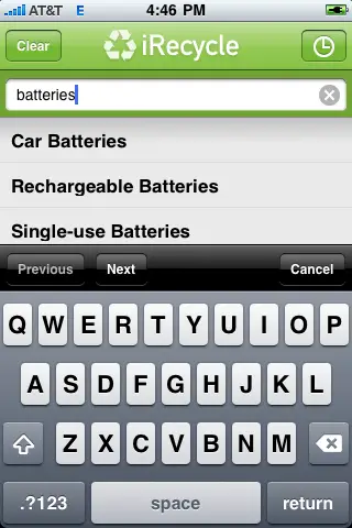 iPhone App iRecycle Helps You Find Recycling Facilities Near You. irecycle1 iPhone App iRecycle Helps You Find Recycling Facilities Near You.
