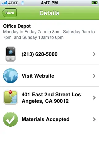 iPhone App iRecycle Helps You Find Recycling Facilities Near You. irecycle2 iPhone App iRecycle Helps You Find Recycling Facilities Near You.
