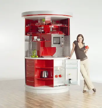 contemporary laminate kitchen circular 98621 Energy Efficient Micro Appliances.