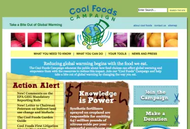 coolfoods Cool Foods Campaign: Take A Bite Out Of Global Warming.